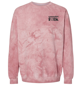 Cannabis Folk Color Blast Crewneck