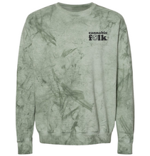 Load image into Gallery viewer, Cannabis Folk Color Blast Crewneck