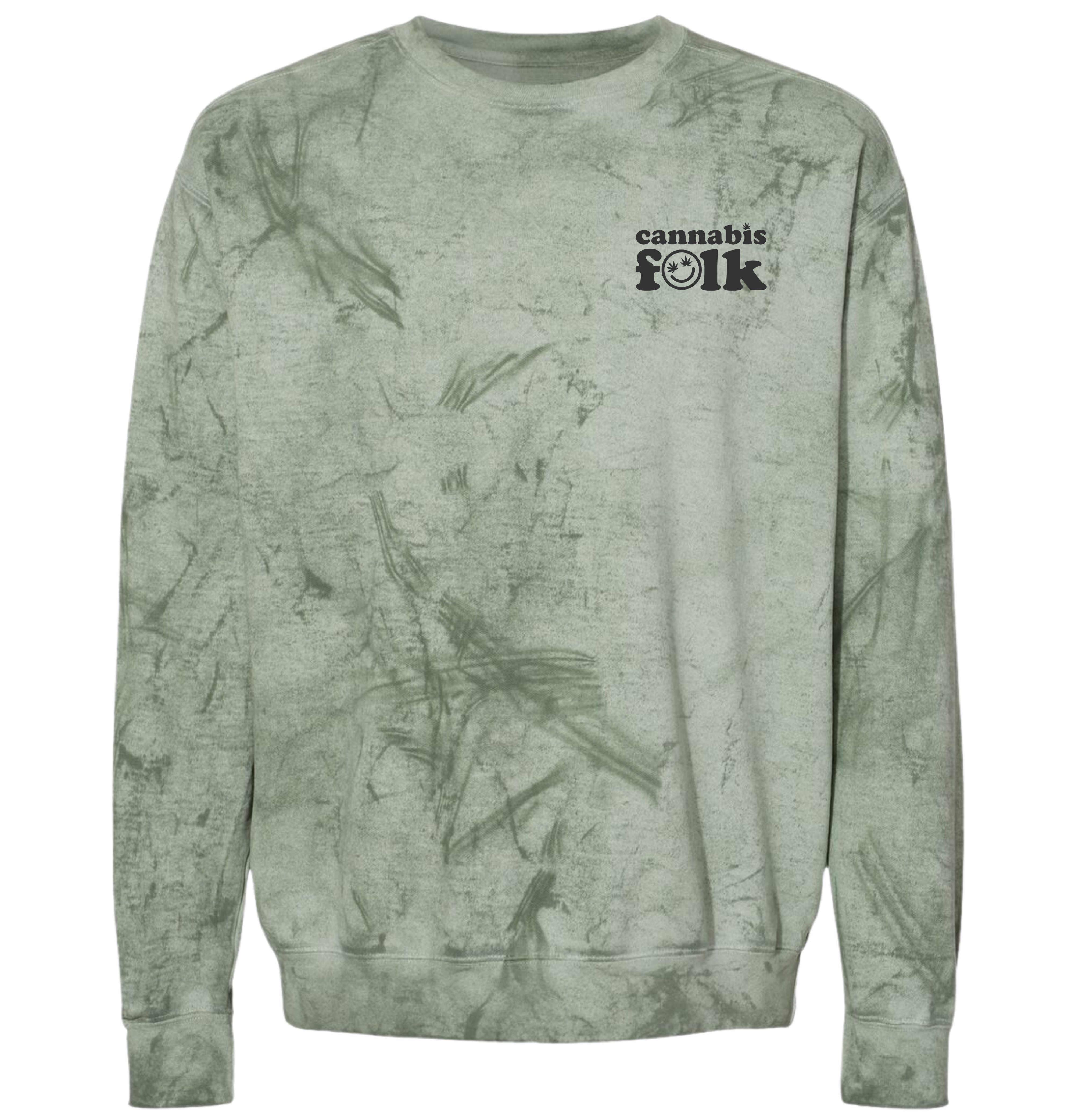 Cannabis Folk Color Blast Crewneck – Snowbird Botanicals